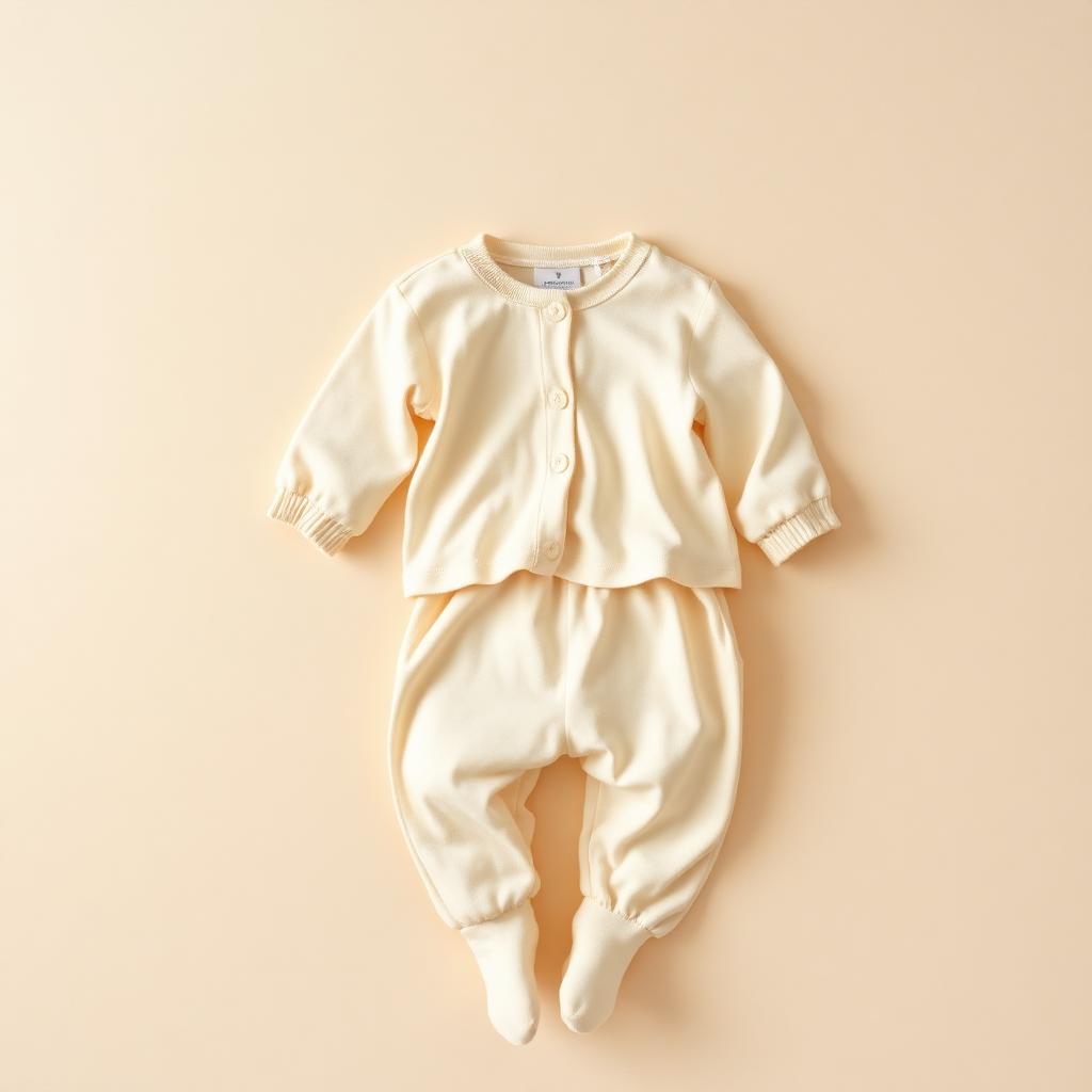 Baby Cream Night Suit