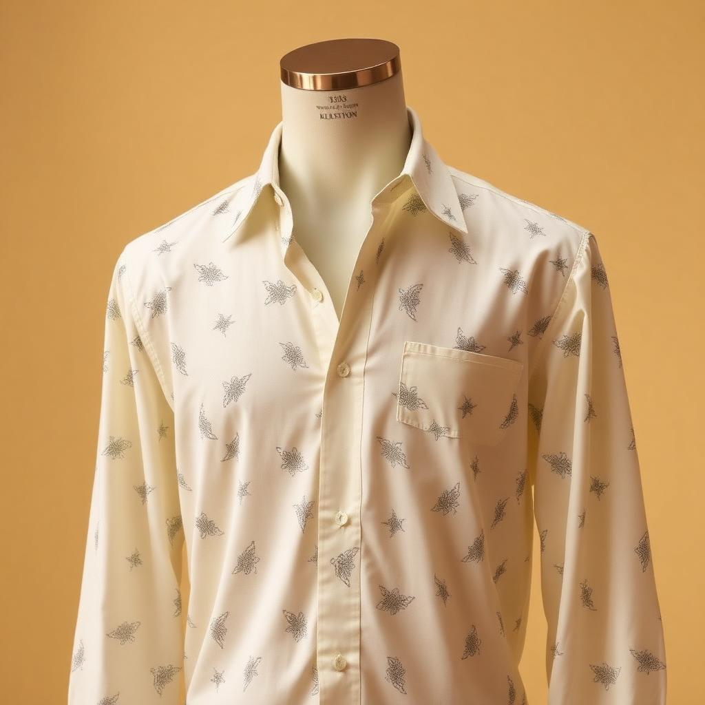Men Ivory Printed Shirt